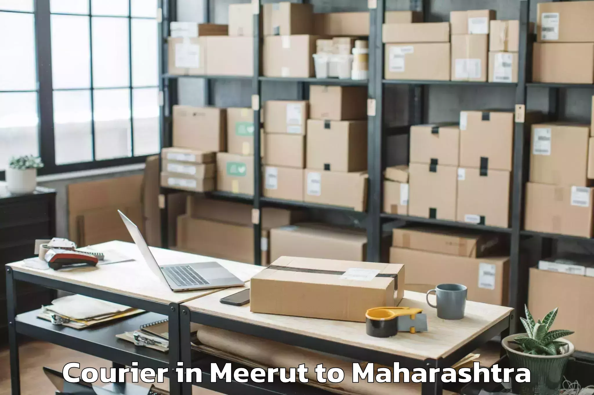 Easy Meerut to Jalna Courier Booking